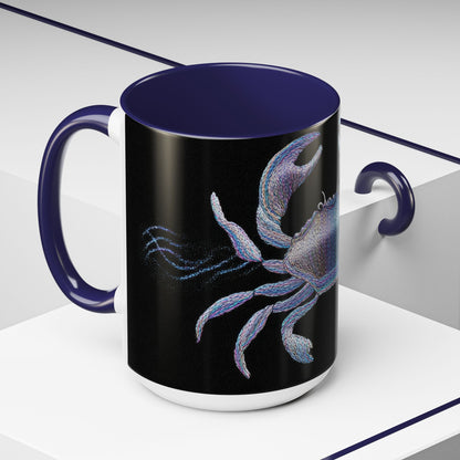 Mug, Cancer Zodiac Coffee Cup, Horoscope Tea Mug, Astrology Gift, Constellation Design, Birthday Present, Ceramic Mug