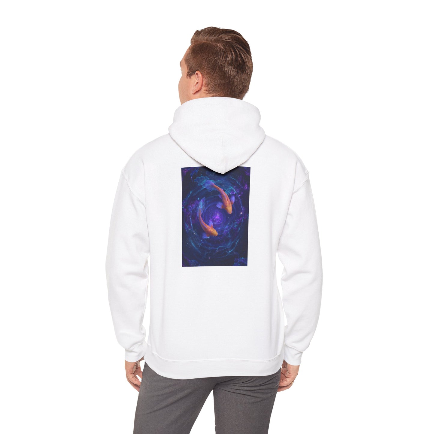 Pisces Water Element Galaxy Koi Hoodie - Zodiac Dreamer Pullover, Astrology Gift, Celestial Fish Design