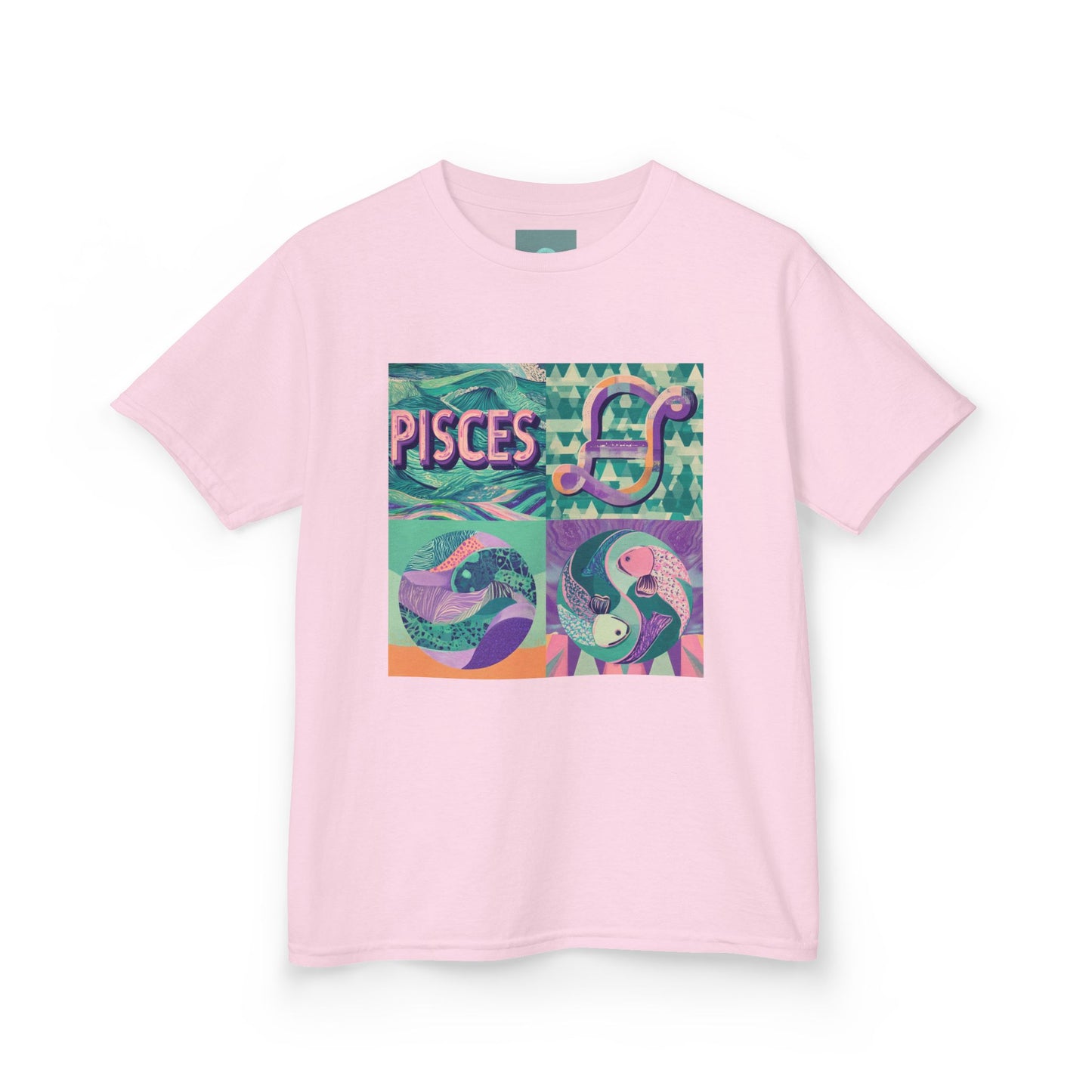 Pisces Kids Heavy Cotton Tee, Astrology Shirt, Zodiac Tee, Birthday Gift, Graphic T-Shirt