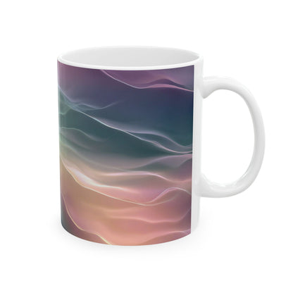 Earth Element Ceramic Mug | Taurus Virgo Capricorn | Psychedelic Wave Design