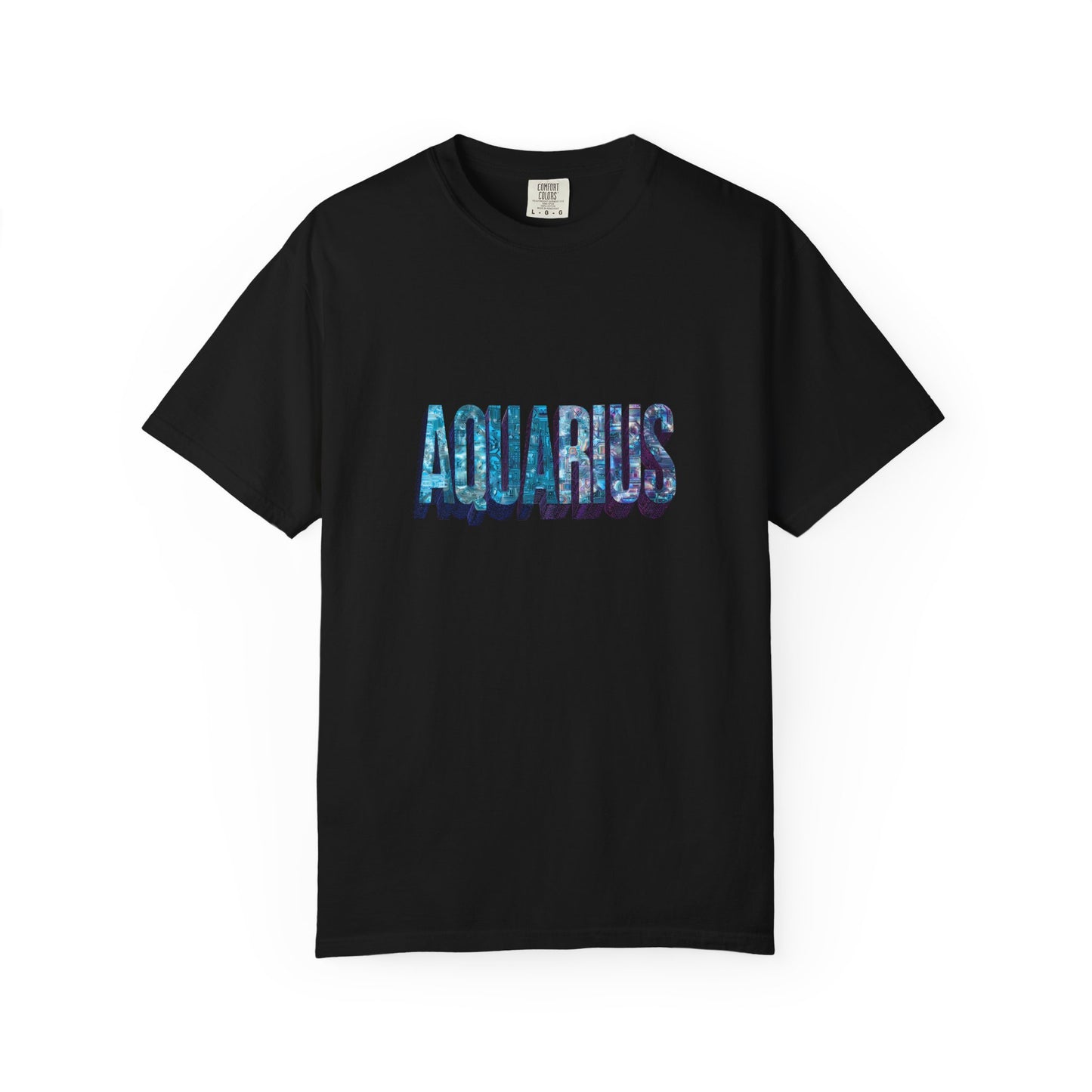 Aquarius Unisex Garment-Dyed T-Shirt, Astrology Tee, Zodiac Shirt, Gift for Aquarius, Casual Wear, Horoscope Fashion
