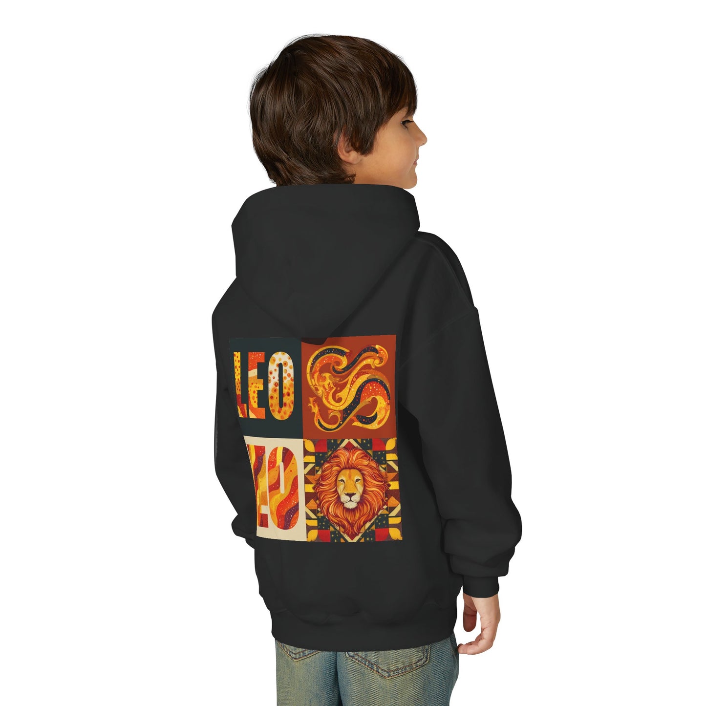 Leo Zodiac Hoodie, Astrology Sweatshirt, Custom Zodiac Gift, Leo Birthday Apparel, Youth Astrology Hoodie