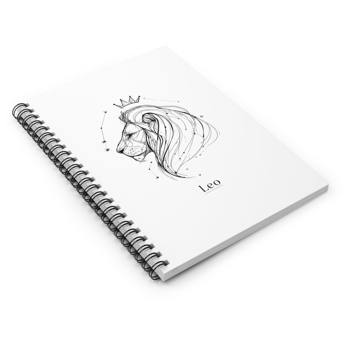 Leo Zodiac Spiral Notebook - Ruled Line, Astrology Lover Gift, Journal, Writing, School Supplies, Leo Birthday Gift