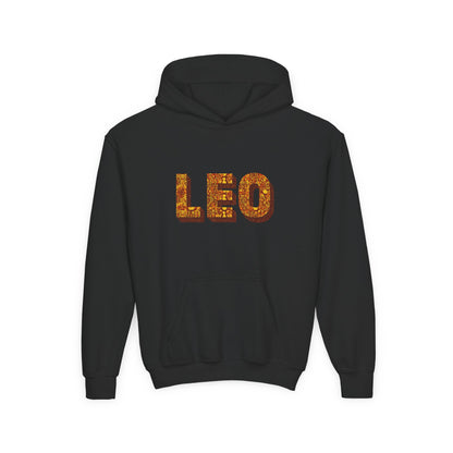 Leo Zodiac Hoodie, Astrology Sweatshirt, Custom Zodiac Gift, Leo Birthday Apparel, Youth Astrology Hoodie