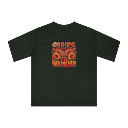 Aries Warrior Performance T-Shirt, Unisex Athletic Tee, Zodiac Sign Shirt, Horoscope Gift, Gym Wear, Astrology Apparel