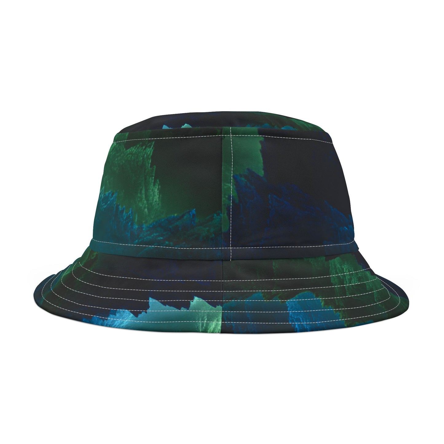 Earth Element Mountain Bucket Hat | Taurus Virgo Capricorn | Psychedelic Nature Design