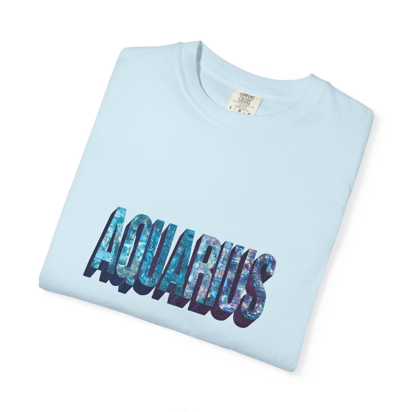 Aquarius Unisex Garment-Dyed T-Shirt, Astrology Tee, Zodiac Shirt, Gift for Aquarius, Casual Wear, Horoscope Fashion