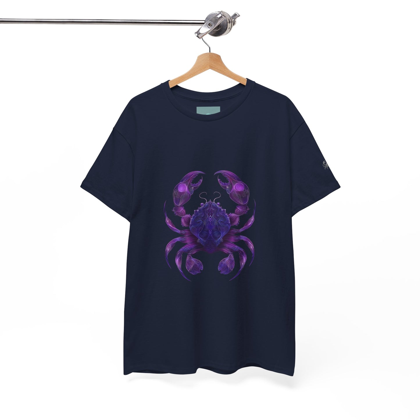 Cosmic Crab Unisex Heavy Cotton Tee - Perfect for Astrology Lovers, Comfortable Casual Wear, Gift for Birthdays and Holidays