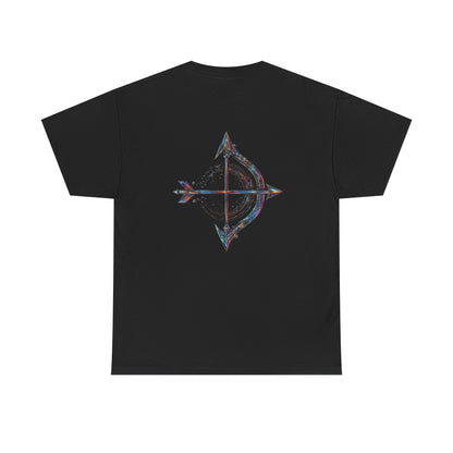 Fire Element Sagittarius Unisex Tee | ♐ Archer's Spirit | Psychedelic Zodiac Shirt