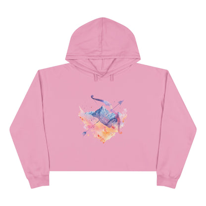 Artistic Dinosaur Crop Hoodie, Trendy Cropped Sweatshirt, Cute Gift for Dinosaurs Lovers, Casual Wear, Unique Art Apparel