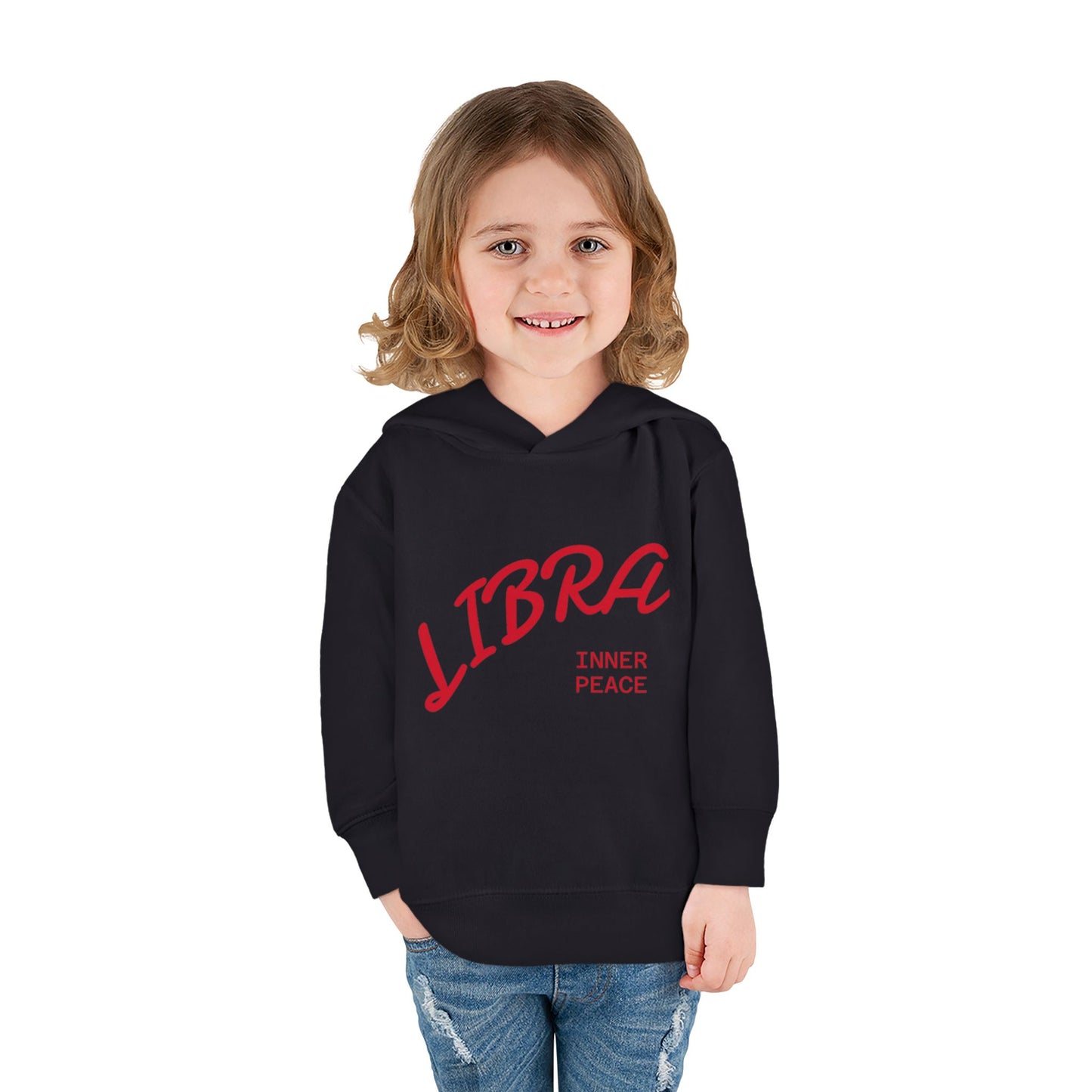 Air Element Libra Toddler Hoodie | ♎ Harmony Scales | Psychedelic Zodiac Sweatshirt