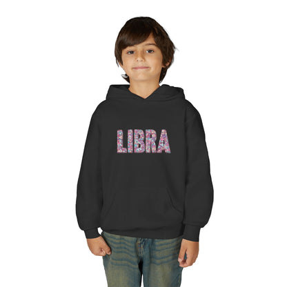 Libra Zodiac Youth Hooded Sweatshirt, Astrology Gift, Birthday Apparel, Trendy Hoodies, Libra Kids Clothing, Astrology Lover Sweatshirt