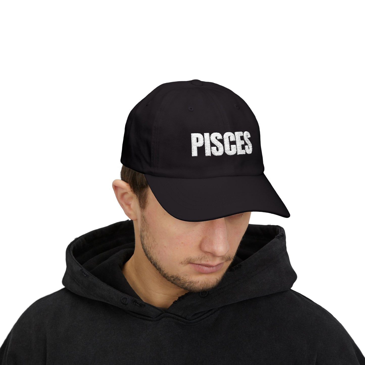 Pisces Dad Cap — Embroidered Zodiac Baseball Hat
