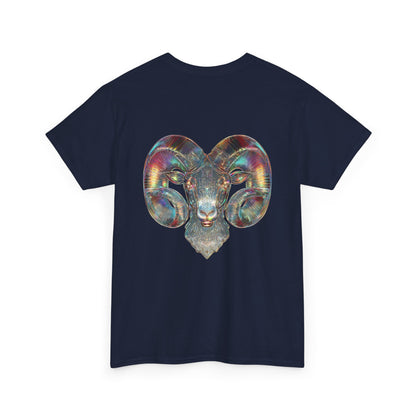 Customisable Aries Fearless Energy Tee, Unisex Cotton T-shirt, Zodiac Sign Gift, Astrology Apparel, Trendy Graphic Tee, Birthday Gift