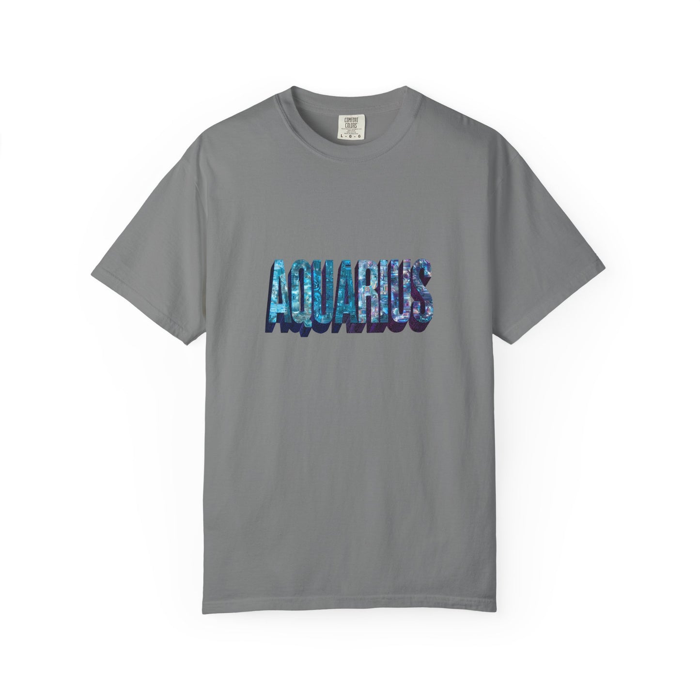 Aquarius Unisex Garment-Dyed T-Shirt, Astrology Tee, Zodiac Shirt, Gift for Aquarius, Casual Wear, Horoscope Fashion