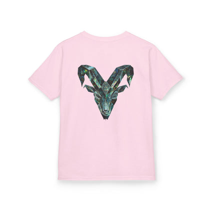 Earth Element Capricorn Kids Tee | ♑ Mountain Ram | Psychedelic Youth Shirt
