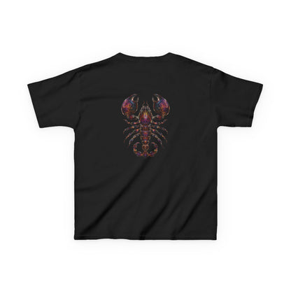 Water Element Scorpio Kids Tee | ♏ Mystical Scorpion | Psychedelic Youth Shirt