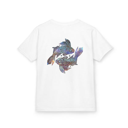 Water Element Pisces Kids Tee | ♓ Dream Flow | Psychedelic Youth Shirt