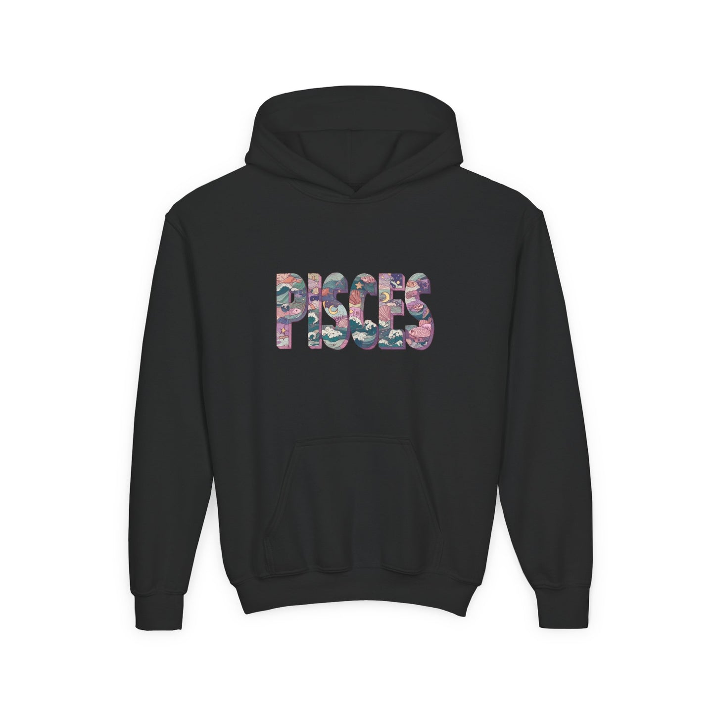 Pisces Youth Hoodie, Trendy Zodiac Sweatshirt for Teens, Astrological Gift, Astrology Lover Apparel, Perfect for Birthdays and Celebrations