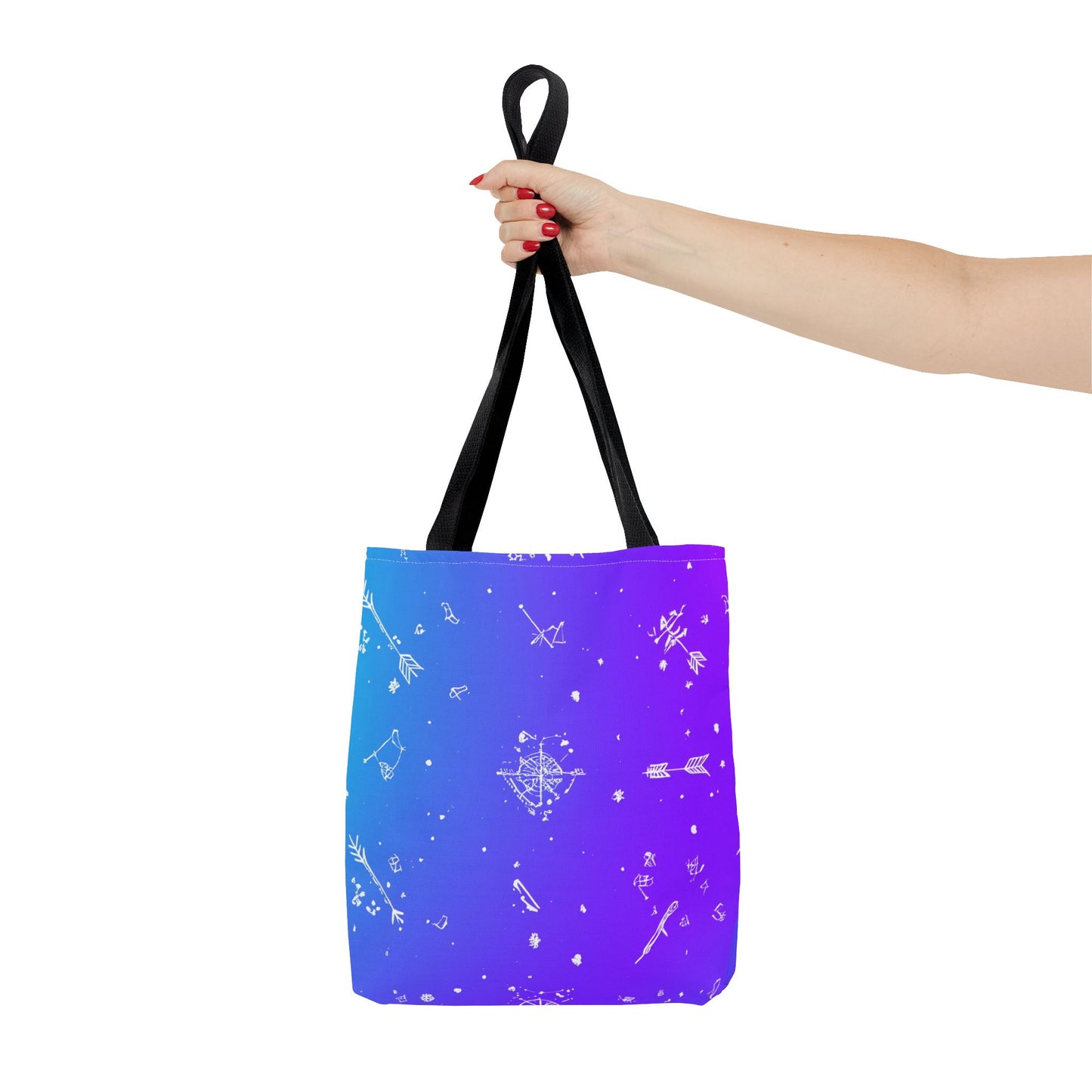 Cosmic Dreams Tote Bag, Starry Pattern Bag, Space Lover Tote, Colorful Shopping Bag, Galaxy Art Handbag