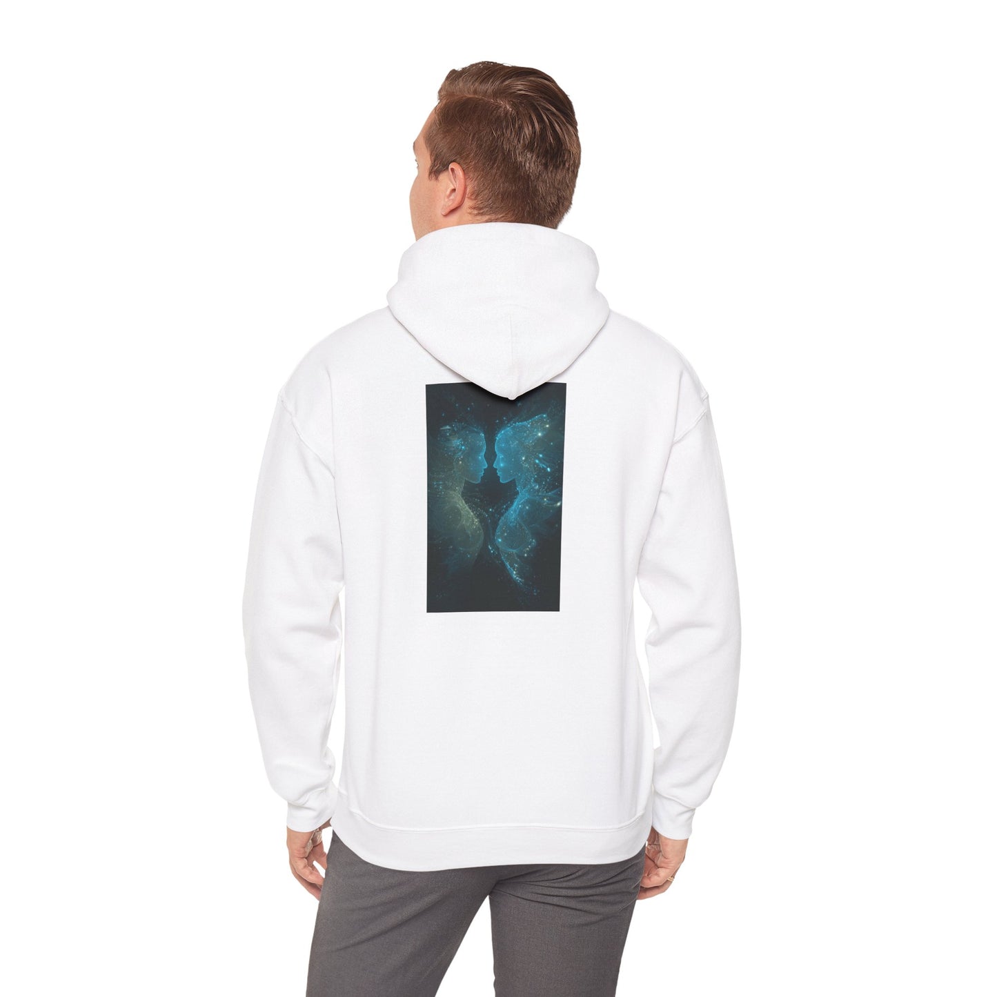 Gemini Air Element Cosmic Vibes Hoodie - Zodiac Communicator Pullover, Astrology Gift, Celestial Duality Design