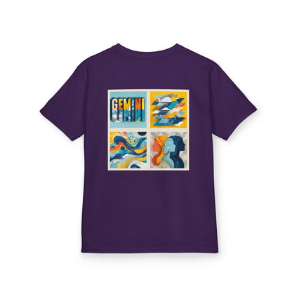 Gemini Kids Tee, Zodiac T-Shirt, Astrology Gift, Birthday Clothing, Gemini Season Shirt, Cute Kids Shirt