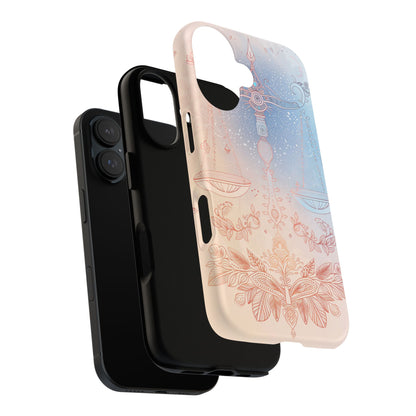 Libra Air Element Artistic Scales Phone Case - Zodiac Harmony Protective Cover, Astrology Gift, Celestial Balance Design