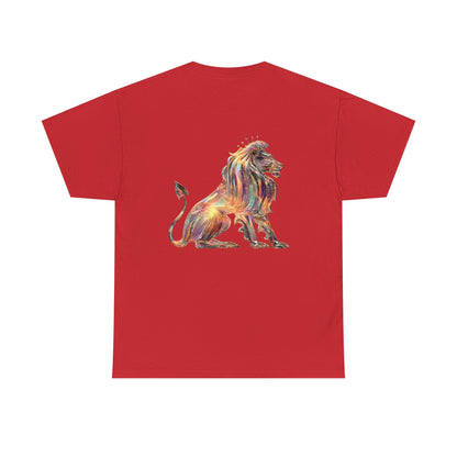 Fire Element Leo Unisex Tee | ♌ Brave Heart | Psychedelic Zodiac Shirt