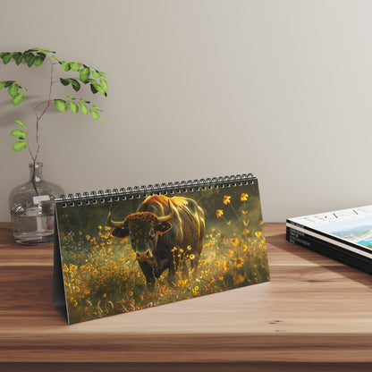 Astrological Desktop Calendar, Zodiac Calendar, Astrology Desk Decor, Monthly Planner, Horoscope Gift, Cosmic Calendar