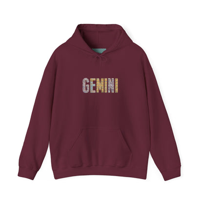 Gemini Zodiac Sweatshirt, Astrology Gift for Birthdays, Astrology Hooded Sweatshirt, Star Sign Apparel, Unisex Astrology Hoodie
