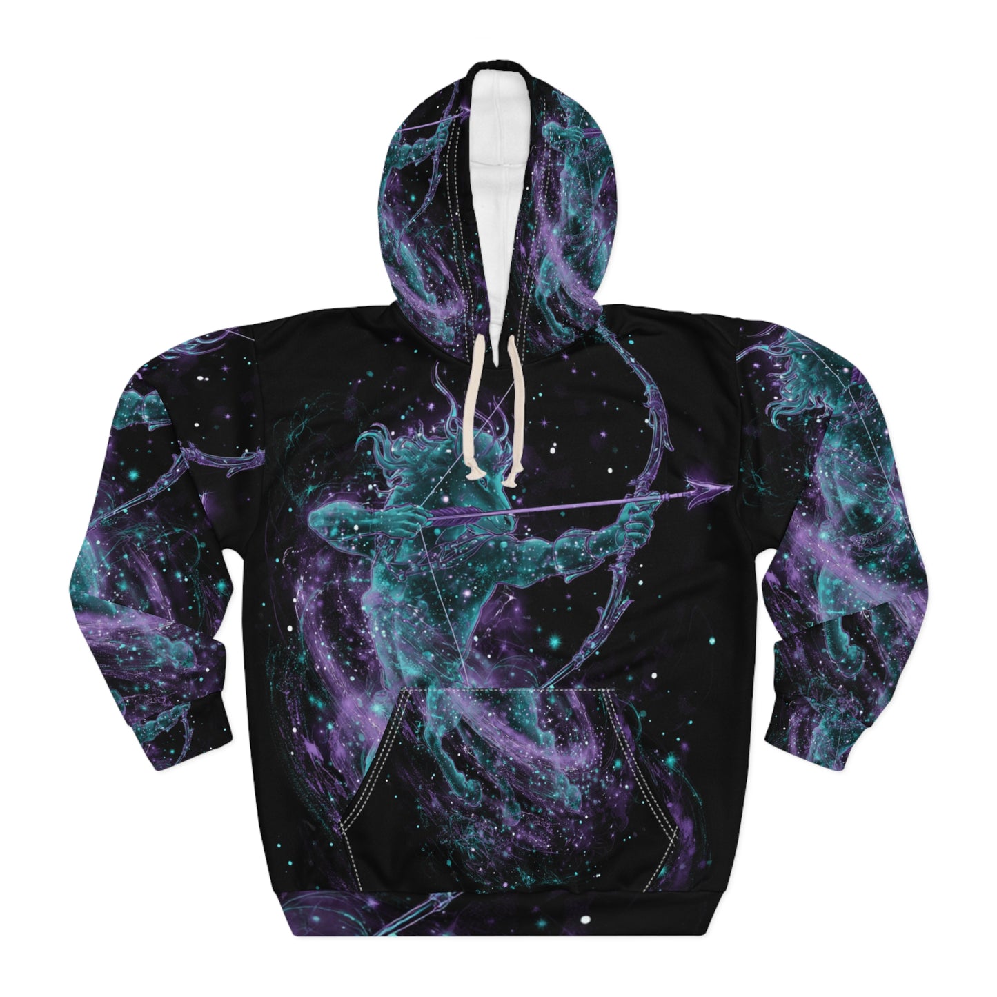 Sagittarius Fire Element Cosmic Archer Hoodie - Zodiac Explorer Pullover, Astrology Gift, Celestial Adventure Design