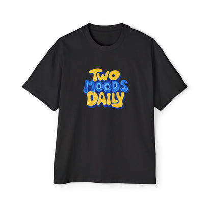 Two Moods Daily Graphic Tee — Funny Oversized Men's T-Shirt