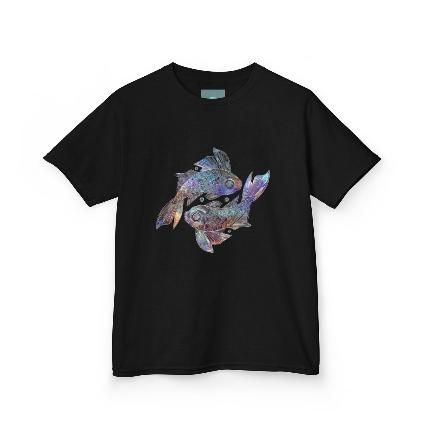 Water Element Pisces Kids Tee | ♓ Mystical Fish | Psychedelic Youth Shirt