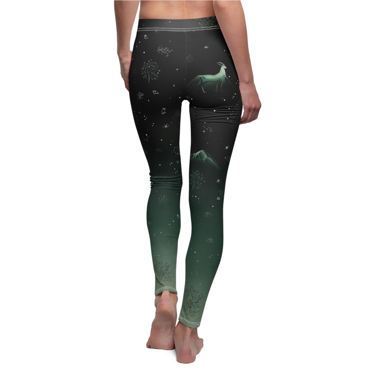 Winter Wonderland Leggings - Cozy AOP Activewear, Holiday Gift, Snowy Theme, Workout, Relaxation