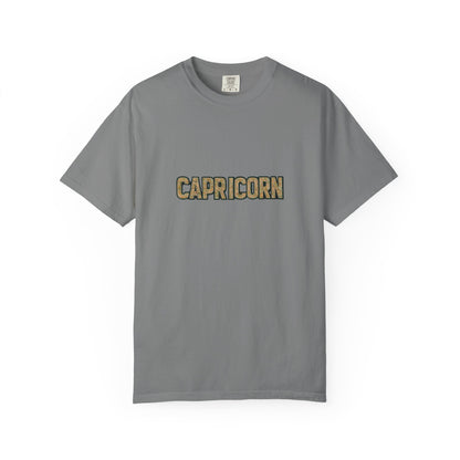Capricorn Garment-Dyed T-Shirt, Zodiac Sign Tee, Astrology Gift, Unisex Shirt, Birthday Gift, Casual Wear