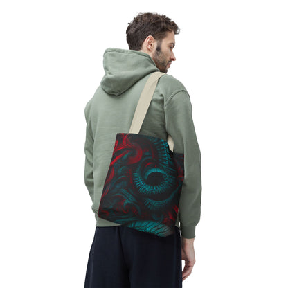 Fire Element Aries Tote Bag | ♈ Mystical Swirl | Psychedelic Carryall
