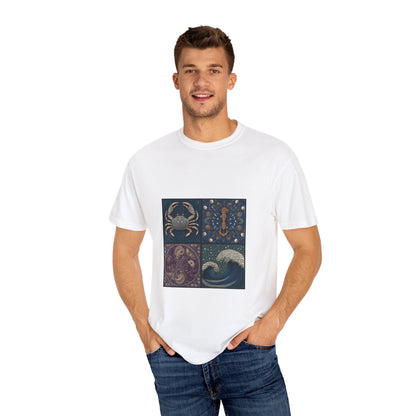 Ocean-Inspired Graphic T-Shirt for Nature Lovers, Beach Vibes, Summer Apparel, Astrology Gift, Unisex Casual Wear