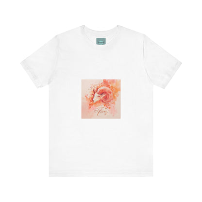 Aries Watercolor Tee, Aries Astrology Shirt, Unisex Zodiac Tee, Horoscope Gift, Astrology T-Shirt, Birthday Gift for Aries