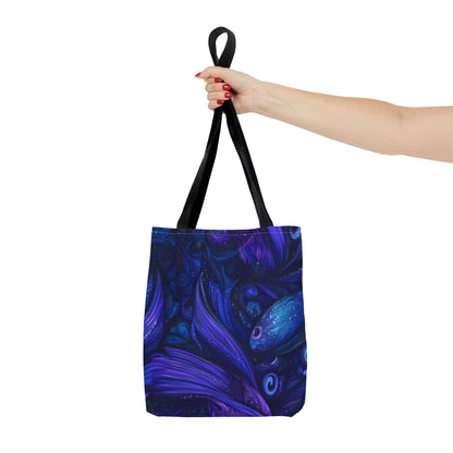 Mystical Fish Tote Bag, Bohemian Shoulder Bag, Eco-Friendly Shopping Bag, Art Lover Gift, Beach Bag, Colorful AOP Bag