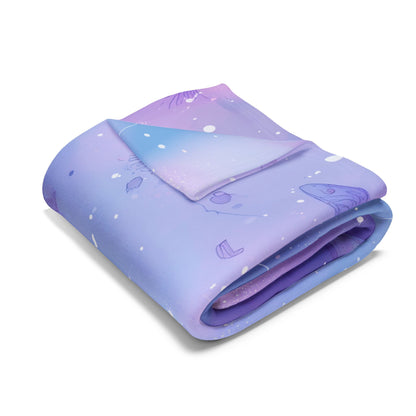 Cosmic Dream Fleece Blanket | Soft Throw for Cozy Nights, Gift for Stargazers, Celestial Home Décor, Space Lover Blanket, Galaxy Design
