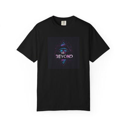Cosmic Vision T-Shirt - Vibrant Graphic Tee for Art Enthusiasts, Unisex Gift, Everyday Wear, Festival Style, See Beyond Design
