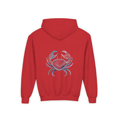 Water Element Cancer Youth Hoodie | ♋ Gentle Shield | Psychedelic Zodiac Sweatshirt