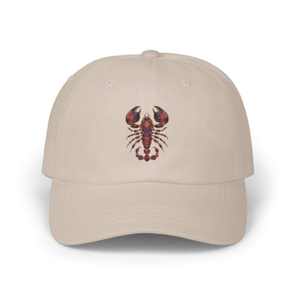 Lobster Embroidered Dad Cap, Casual Summer Hat, Gift for Seafood Lovers, Fun Beach Accessory, Unique Dad Gift