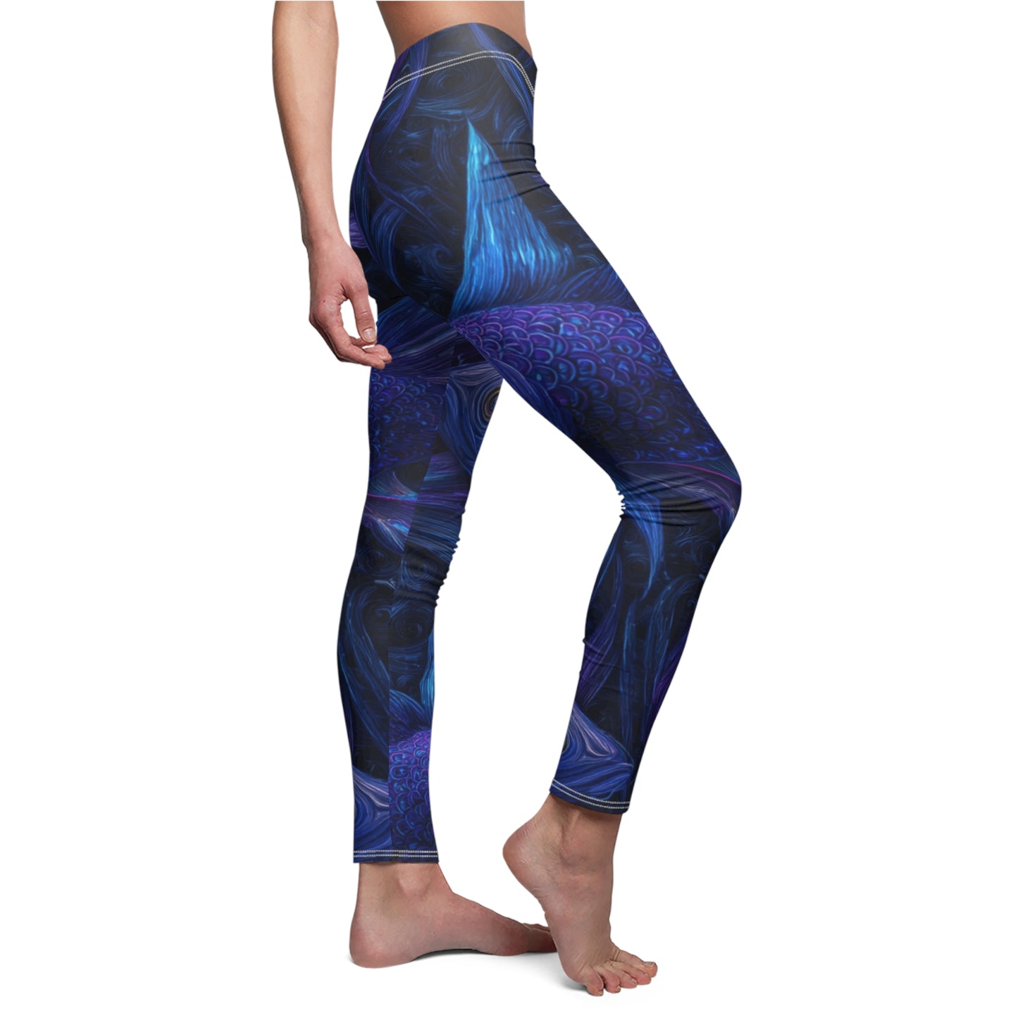 Water Element Pisces Leggings | ♓ Vibrant Artistic | Psychedelic Workout Tights