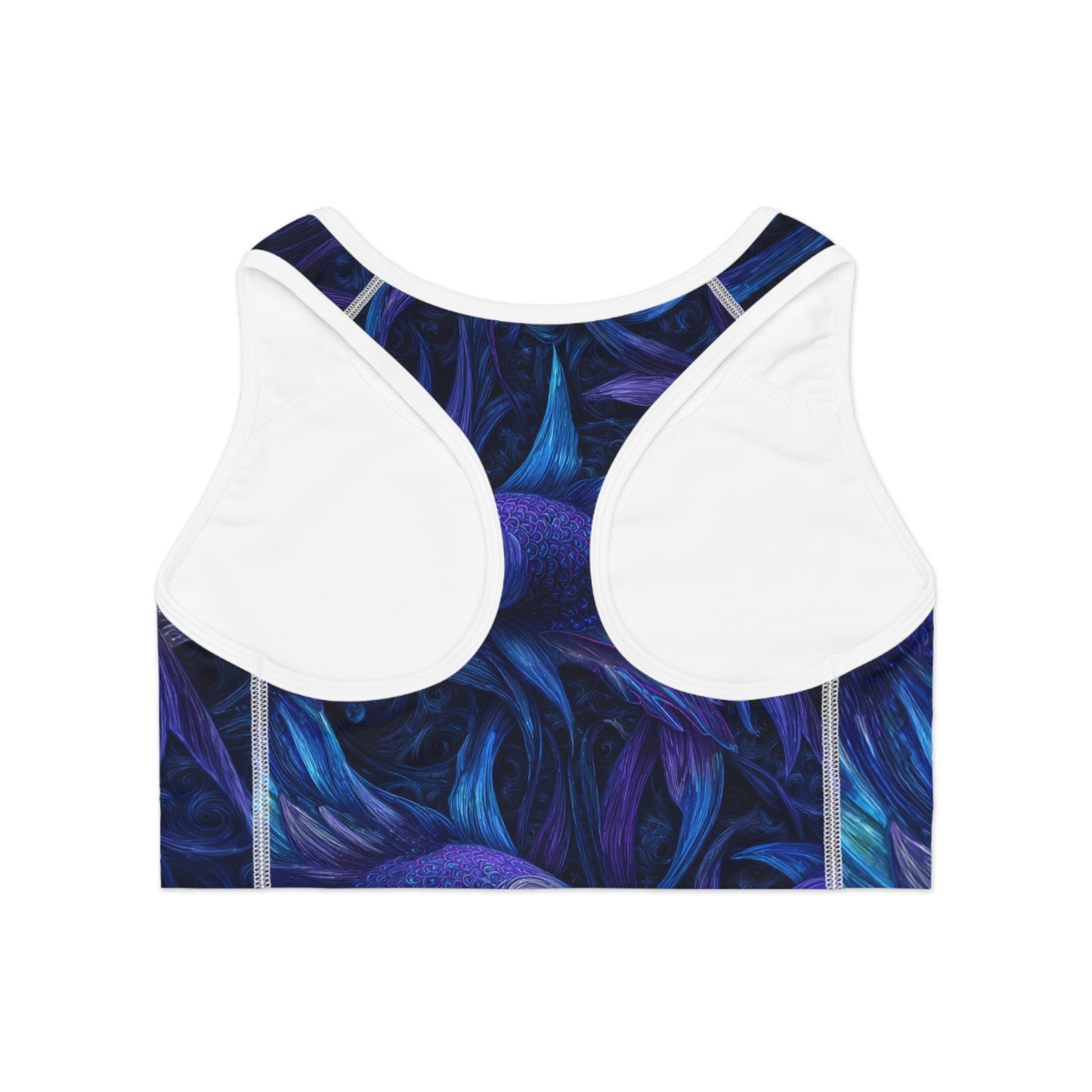Water Element Pisces Sports Bra | ♓ Ocean-Inspired | Psychedelic Activewear