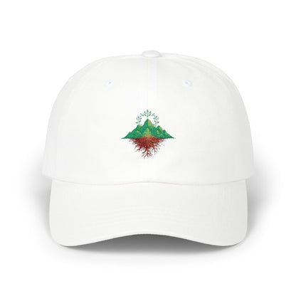 Mountain Landscape Classic Dad Cap, Casual Hat for Outdoors, Gift for Dads, Hiking Accessory, Trendy Cap