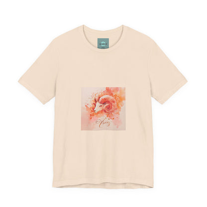 Aries Watercolor Tee, Aries Astrology Shirt, Unisex Zodiac Tee, Horoscope Gift, Astrology T-Shirt, Birthday Gift for Aries