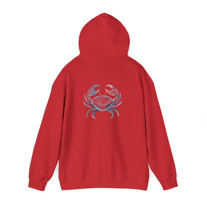 Water Element Cancer Unisex Hoodie | ♋ Cozy Crab | Psychedelic Zodiac Sweatshirt
