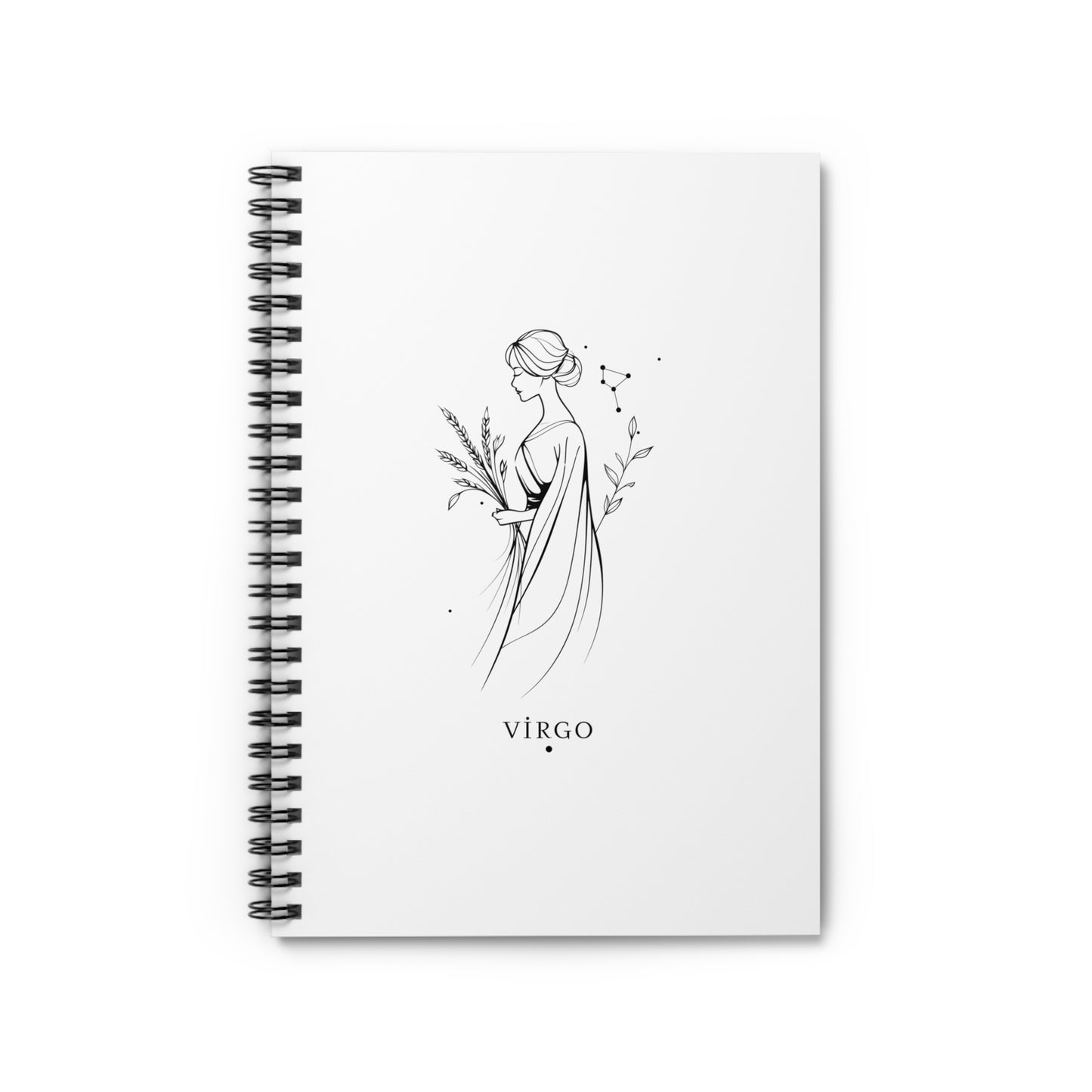 Virgo Spiral Notebook - Captivating Gift for Astrology Lovers, Journaling, School Supplies, Note-taking, Inspirational Decor