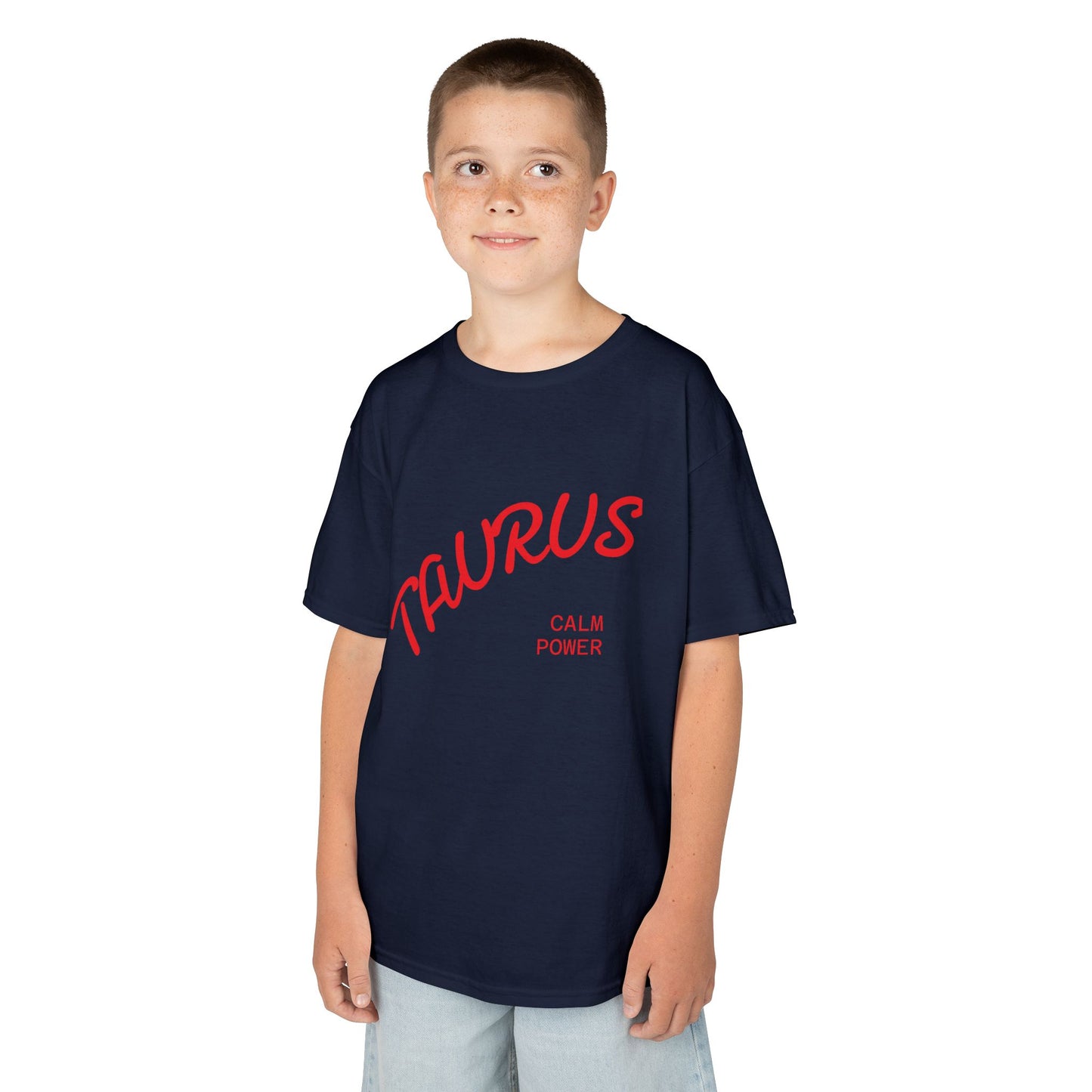Taurus Kids Tee - Calm Power Graphic, Astrology Shirt, Zodiac Sign Gift, Birthday Apparel, Trendy Kids Wear